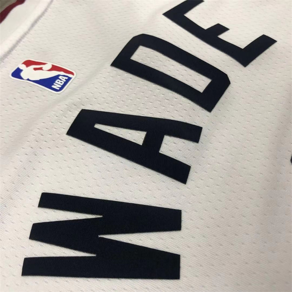 NBA Miami Hearts V-Neck White Jersey WADE#3 S-XXL