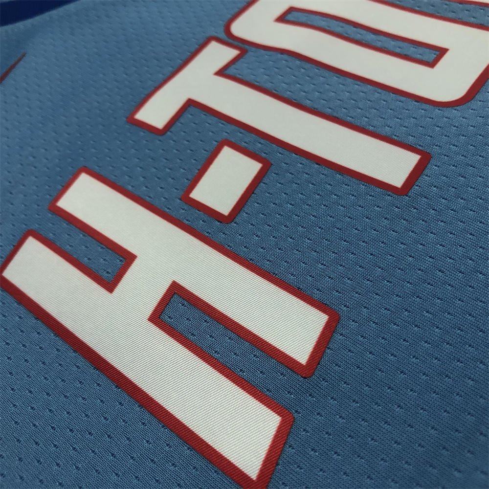 NBA Houston Rockets V-Neck Light Blue Jersey PAUL#3 S-XXL