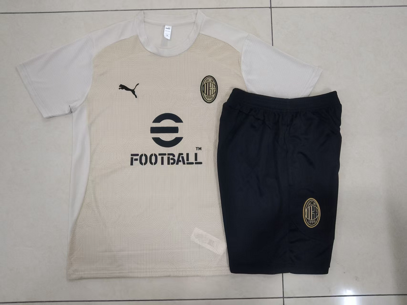 24/25 AC Milan Apricot Training Set Shirt and Shorts