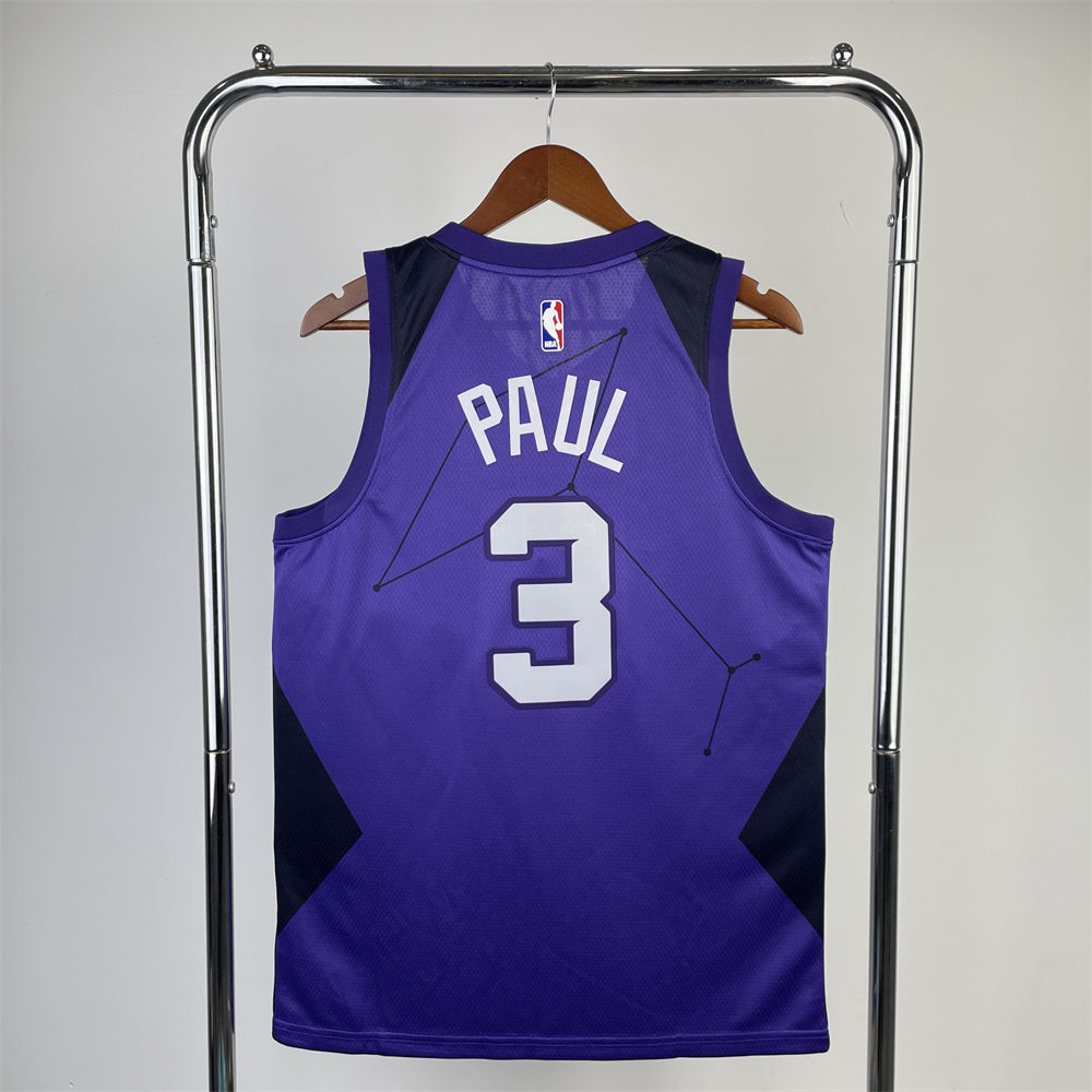 NBA Phoenix Suns PAUL#3 Blue Swingman Jersey S-XXL