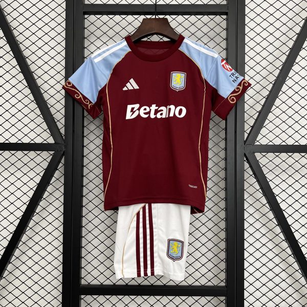 2025/26 Aston Villa Home jersey kids Kits size: 16-28