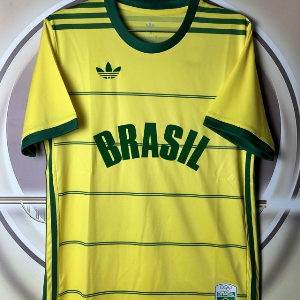 Retro 1984 Brazil COB Adidas Yellow Jersey Fan Version