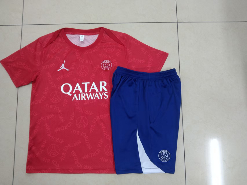 2024/25 Paris Red Training Set Shirt and Shorts