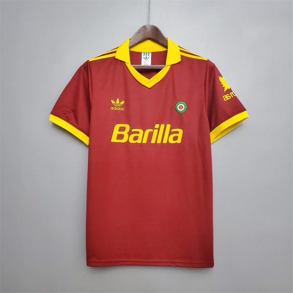 Retro Roma 91/92 home  jersey Fan Version