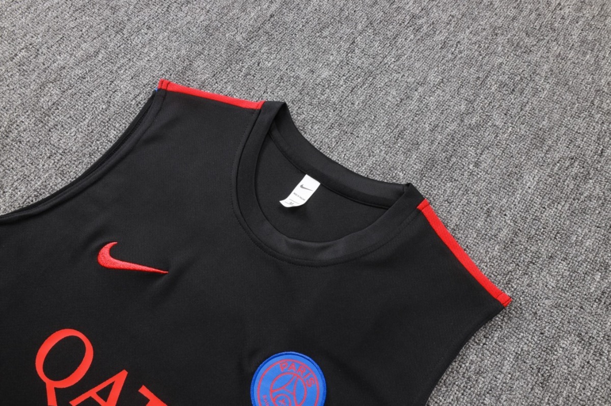 2026 PSG Black Training Set Shirt and Shorts