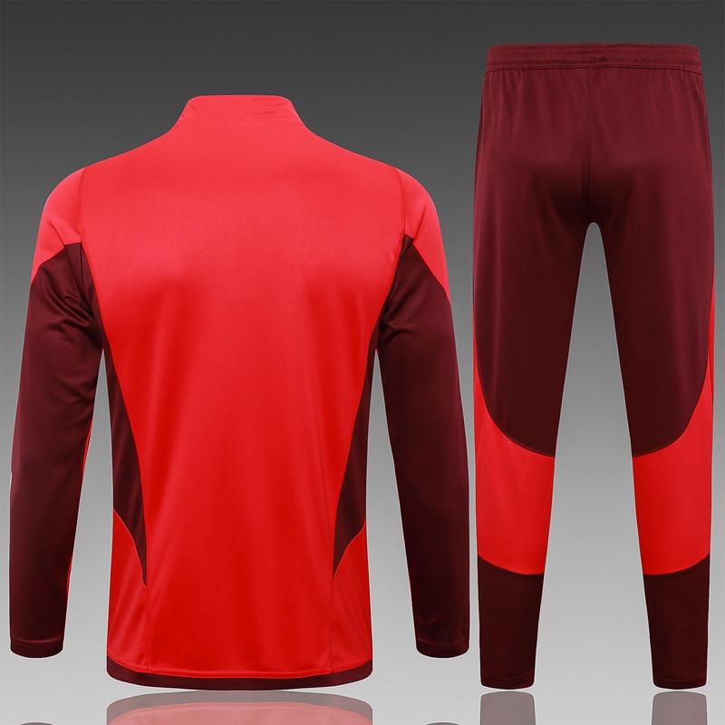 24/25 Internacional Red Long-sleeved half-pull training kit Football team kit