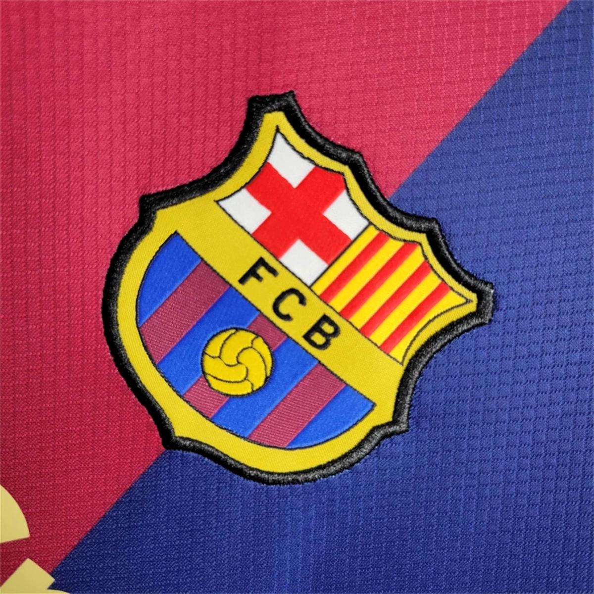 24/25 Barcelona Home Long Sleeve jersey Fan Version