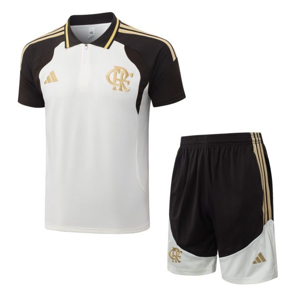 2026 Flamengo Beige Training Set Shirt and Shorts