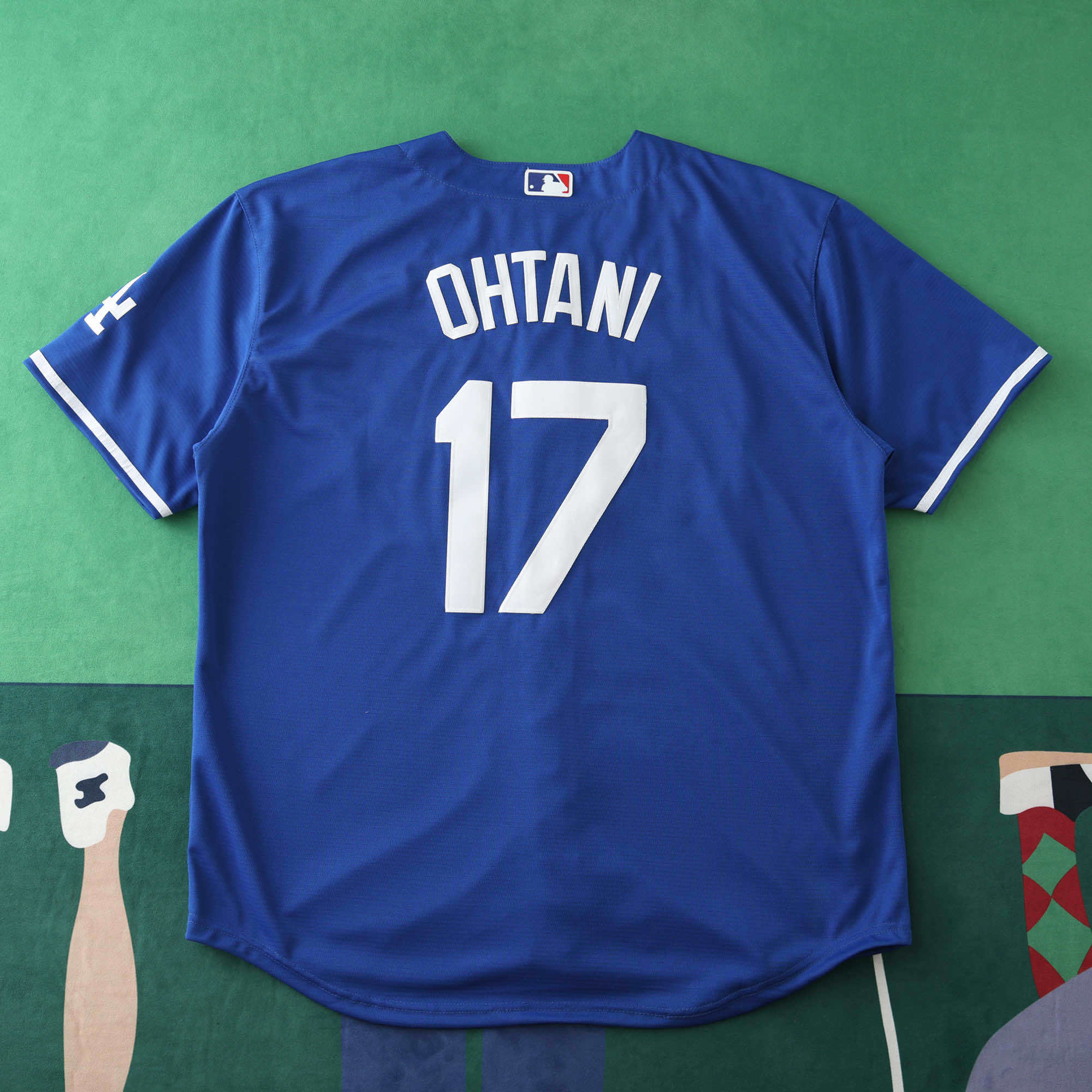 MLB LosAngeles Dodgers Blue Jersey OHTANI #17