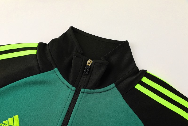 2024 Manchester United Black green Jacket Training Suit Set Football Team Shirt Sports Fashion
