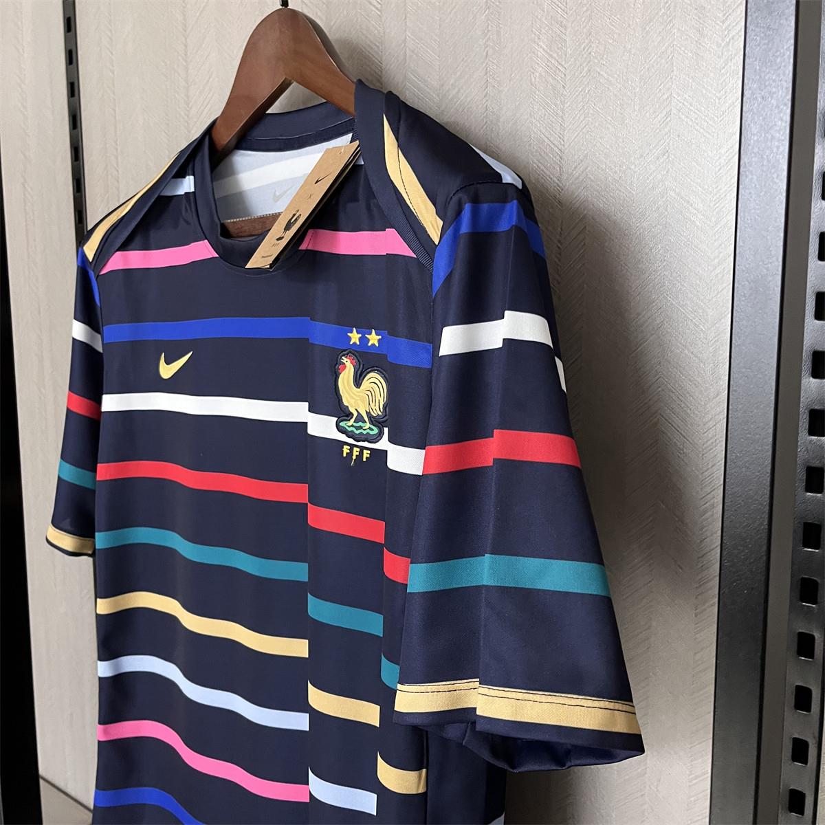 2024/25 France Euro Pre-match training uniform Jersey Fan Version