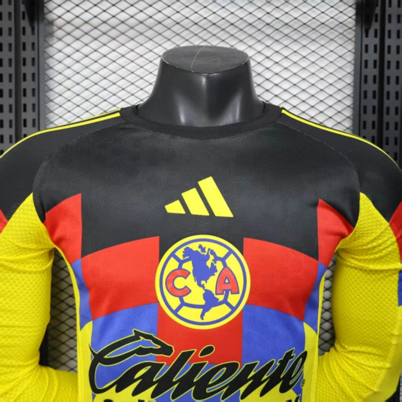 2025/26 Club America Home Long Sleeve Jersey Player Version