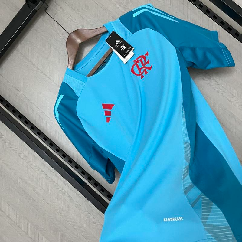 2025/26 Flamengo Training Jersey Light Blue Jersey Fan Version