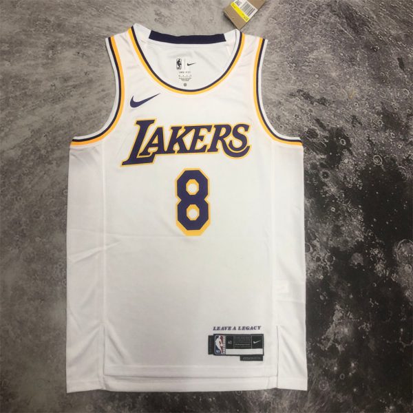 NBA Los Angeles Lakers Kobe Bryant#8 2022/23 White Association Edition Swingman Jersey S-XXL