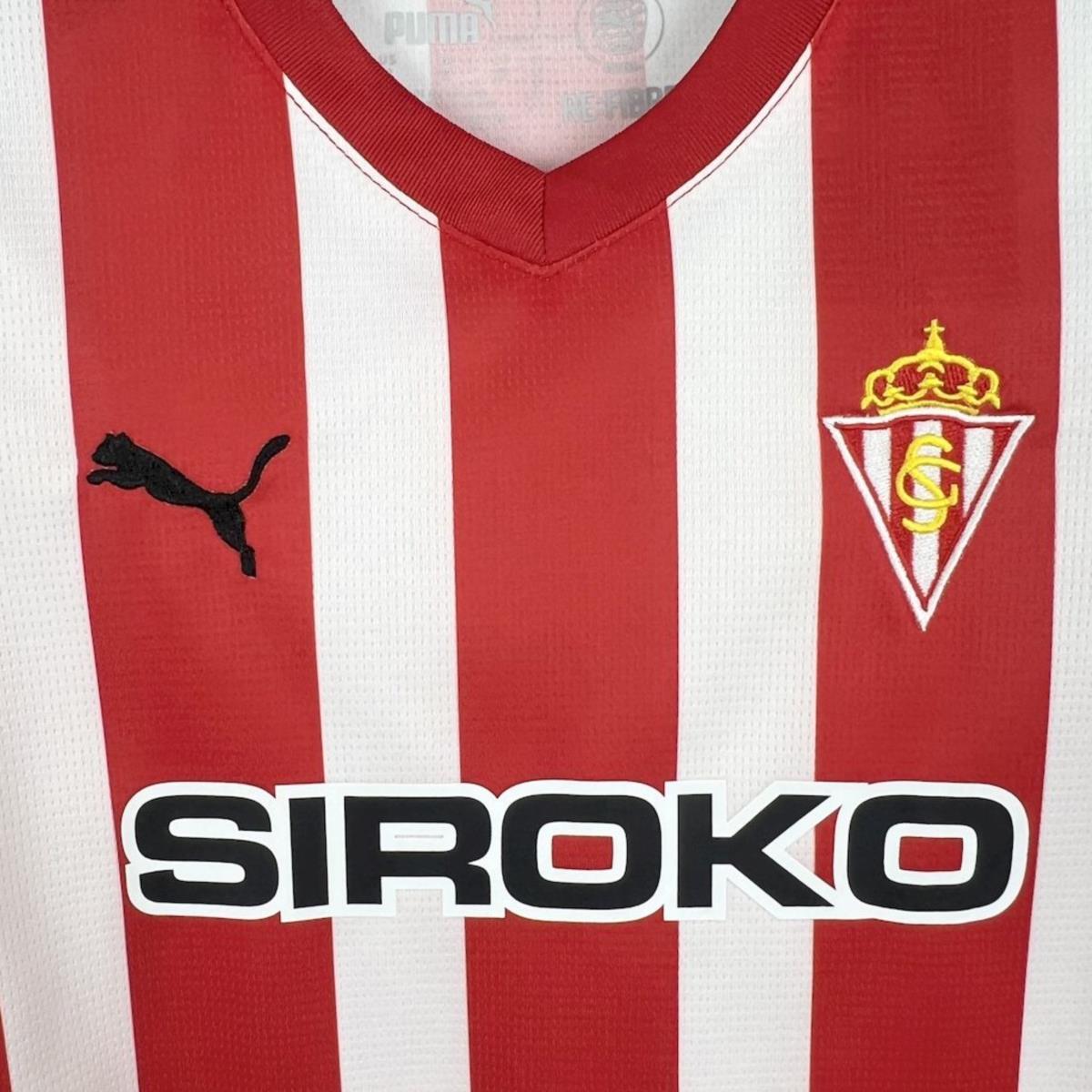 2024/25 Sporting de Gijon Home jersey Kid Kits Size 16-28