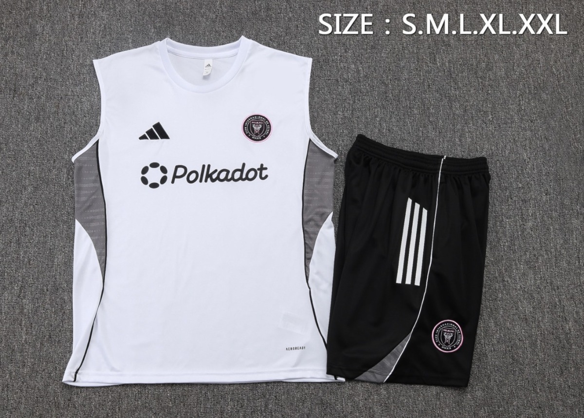 2026 Miami White Training Set Shirt and Shorts