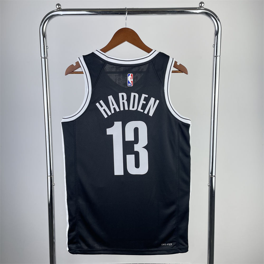 NBA Brooklyn Nets 2022/23 Black Icon Edition Swingman Jersey S-XXL