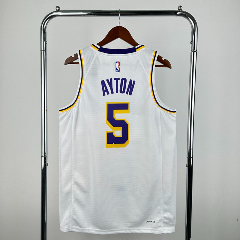 NBA Los Angeles Lakers AYTON#5 2022/23 White Association Edition Swingman Jersey S-XXL