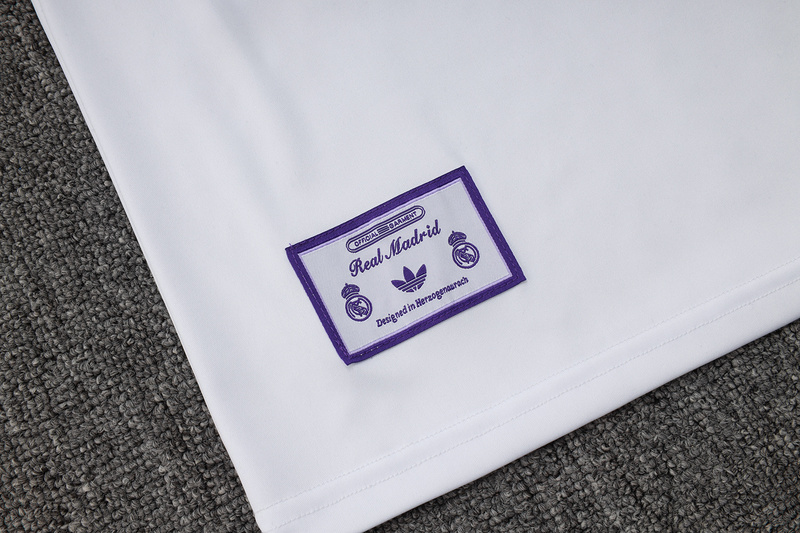 2025/26 Real Madrid White Training Set Shirt and Shorts