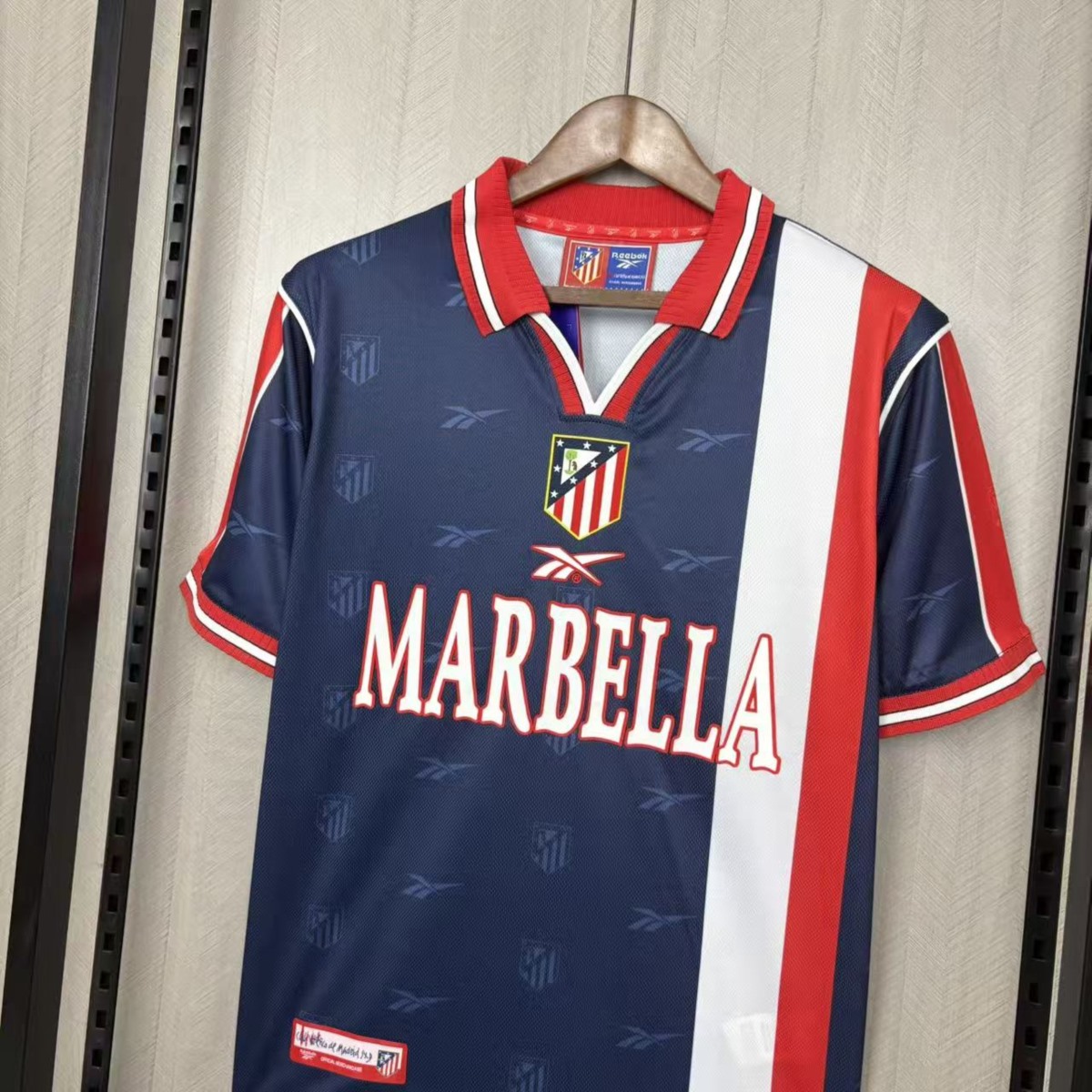 Retro Atletico Madrid 1998/99 Away Jersey Fan Version