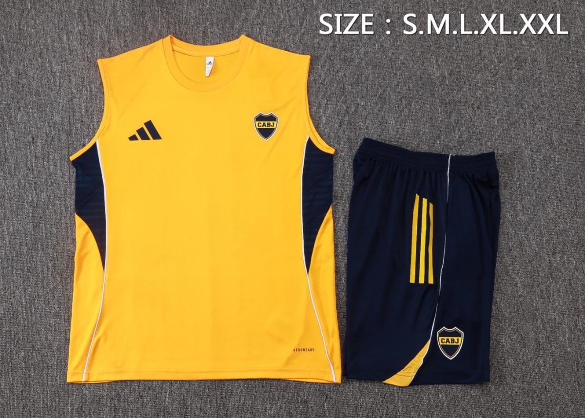 2026 Boca Yellow Training Set Shirt and Shorts