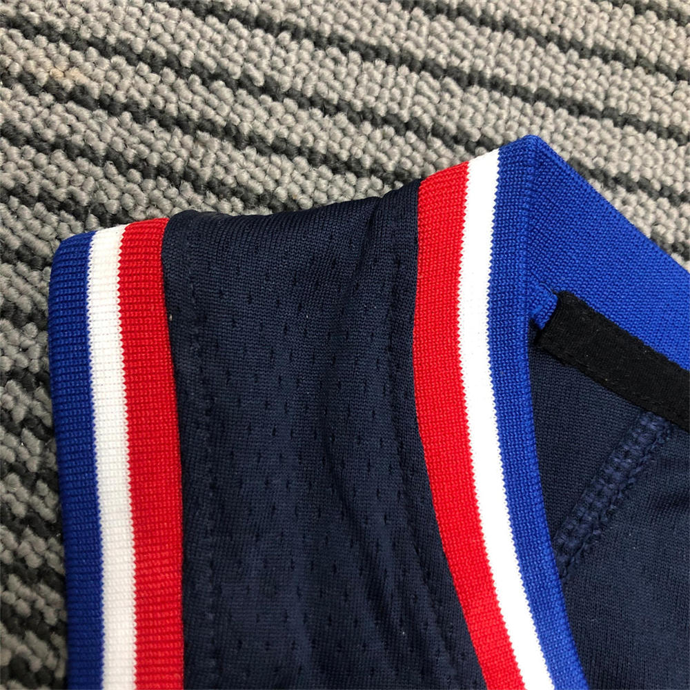 NBA Philadelphia 76ers Round Neck Black 75th Anniversary CURRY#31 Jersey S-XXL