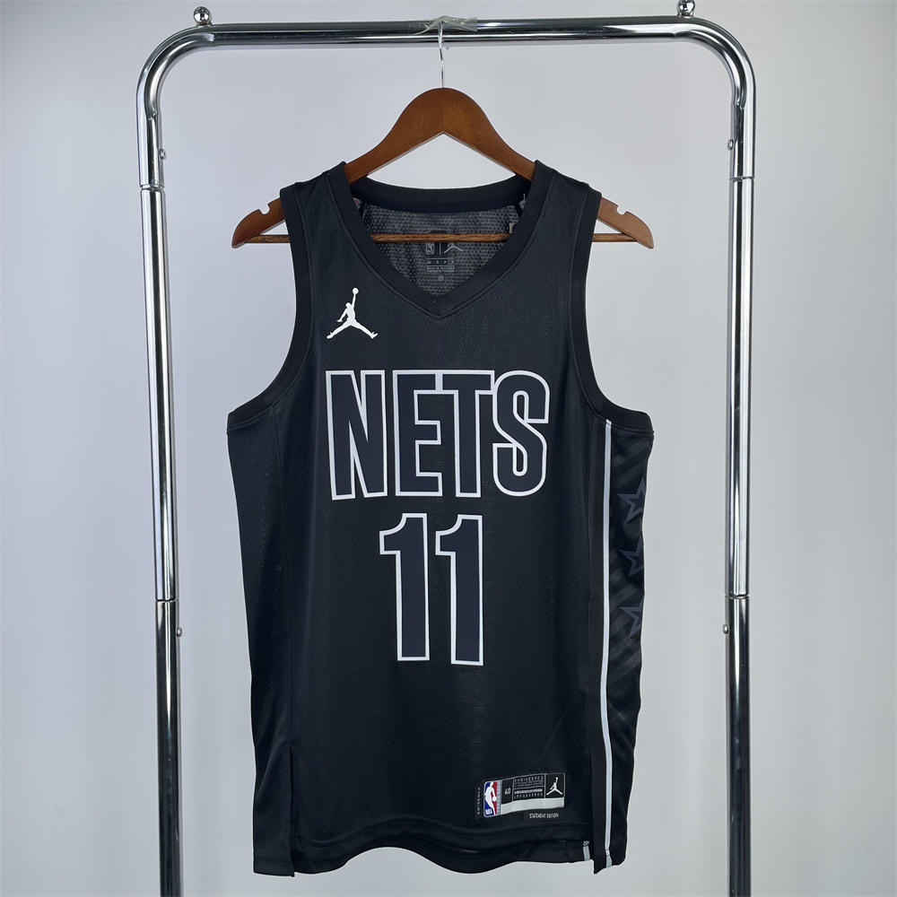 NBA Brooklyn Nets V-Neck Black Jersey IRVING#11 S-XXL