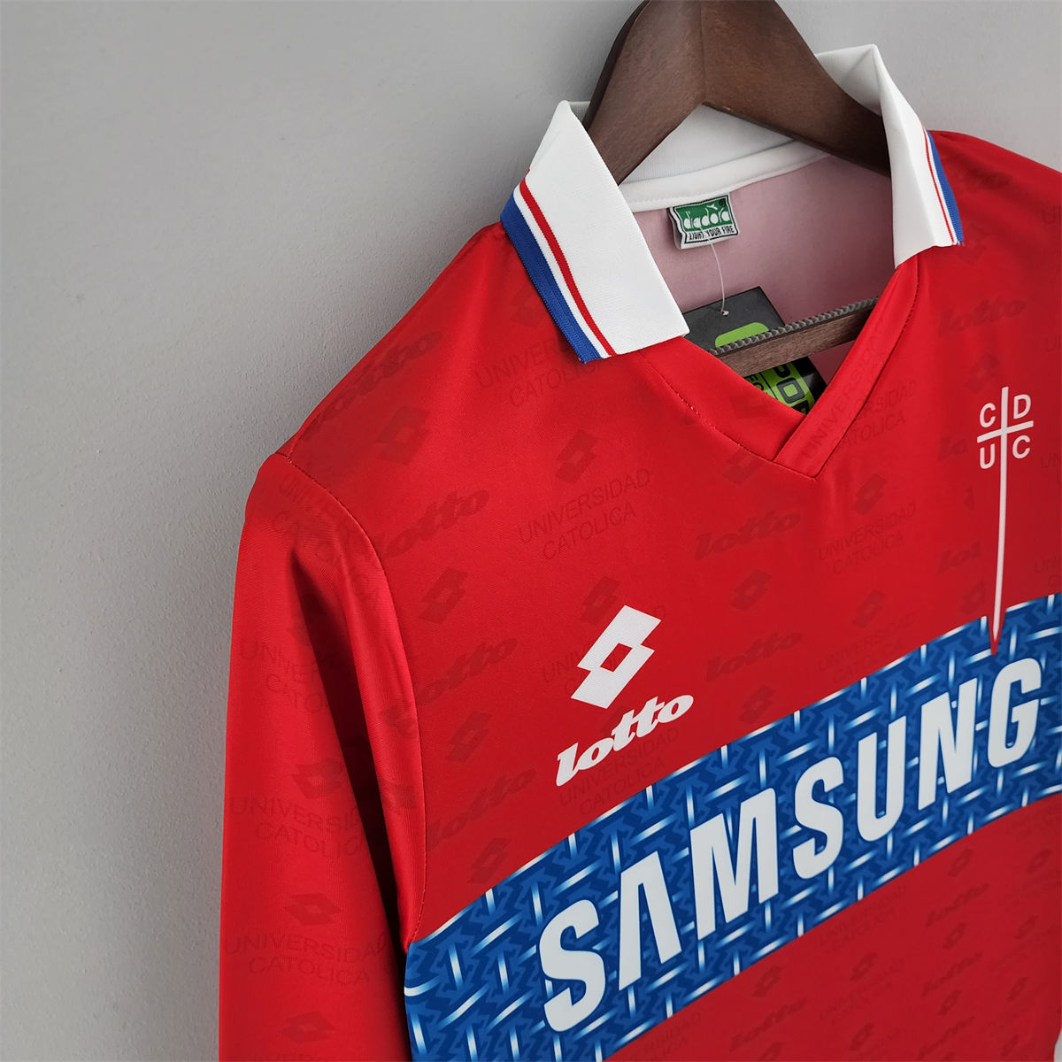 Retro Deportivo Universidad Católica 1996 Third away Long Sleeve jersey Fan Version