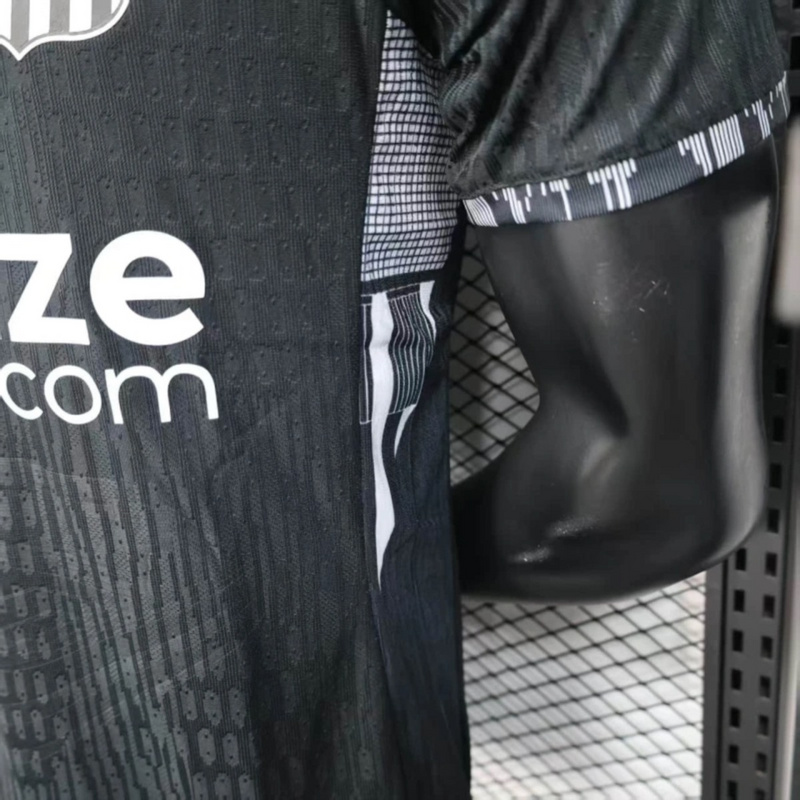 2024/25 Santos Special Edition Black Jersey With Sponsors jersey Player Version