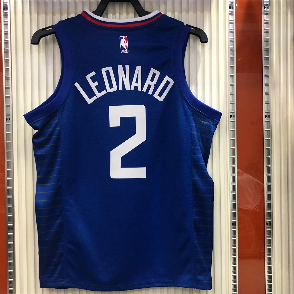 NBA Los Angeles Clippers V neck Blue Jersey LEONARD#2 S-XXL