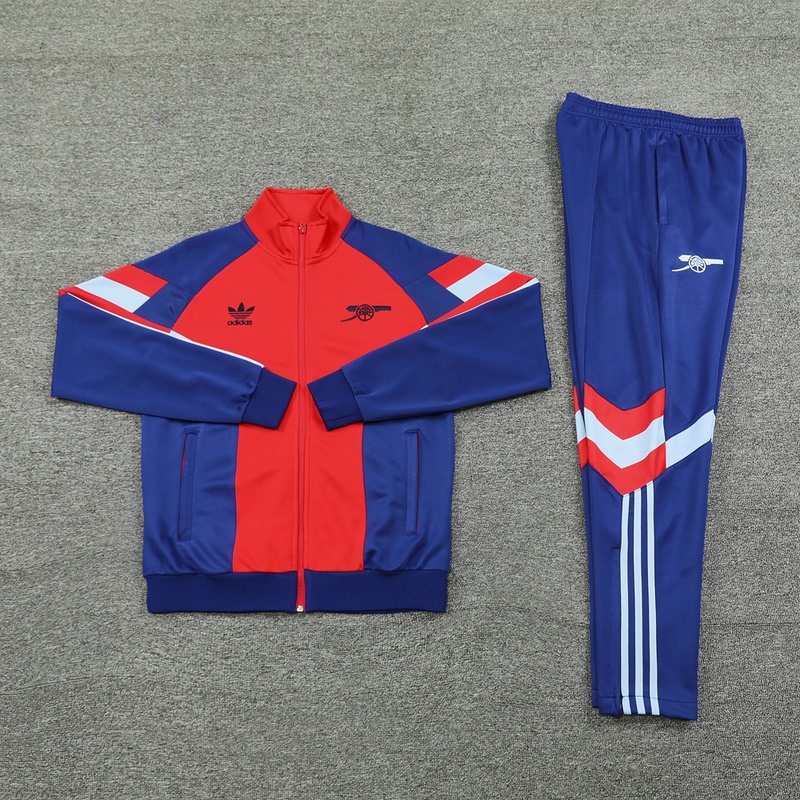 2024 Arsenal Red Jacket Training Suit Set Football Team Shirt Sports Fashion