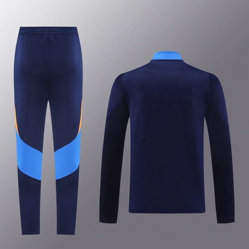 2024 Juventus Royal Blue Jacket Training Suit Set Football Team Shirt Sports Fashion