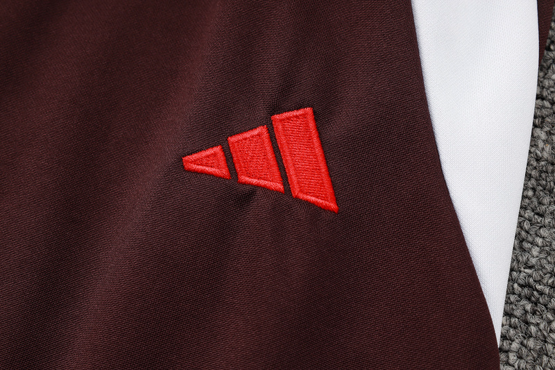 2024/25 Bayern Munich red-brown Jacket Training Suit Set Football Team Shirt Sports Fashion
