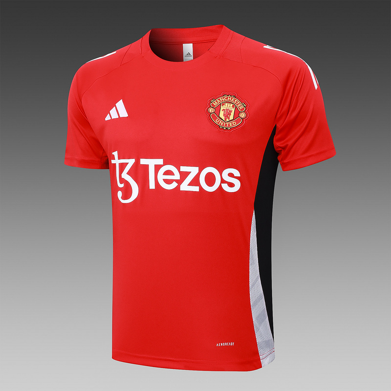 24/25 Manchester United Red Training Set Shirt and Shorts