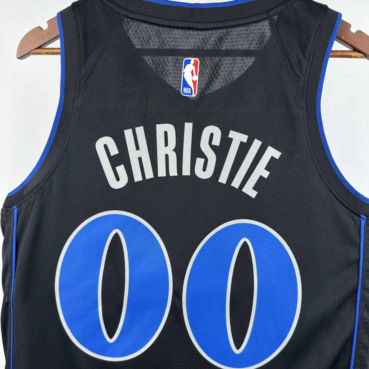 NBA Dallas Mavericks 2024 V-Neck Black Jersey CHRISTIE#00 S-XXL