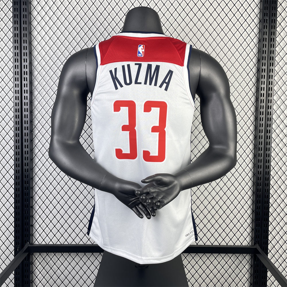 NBA Washington Wizards KUZMA#33 2022/23 Swingman White Jersey S-XXL