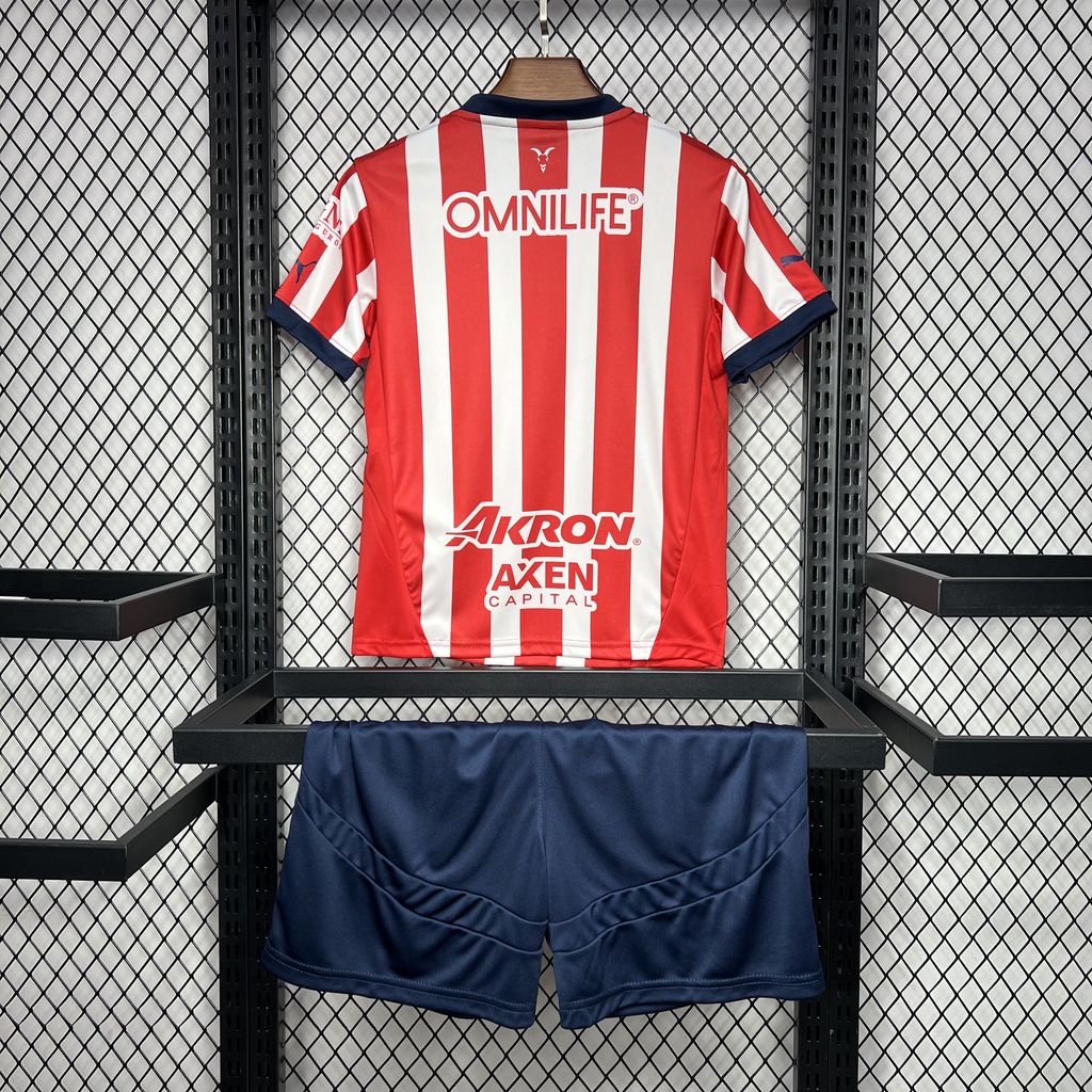 24/25 Chivas Home jersey Kid Kits Size 16-28