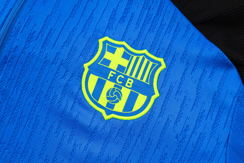 24/25 Barcelona Blue Long-sleeved half-pull training kit Football team kit