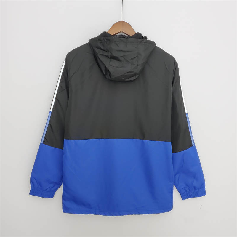 2022 Flamengo Windbreaker Black & White Blue Sport Unifom jersey Sport Unifom