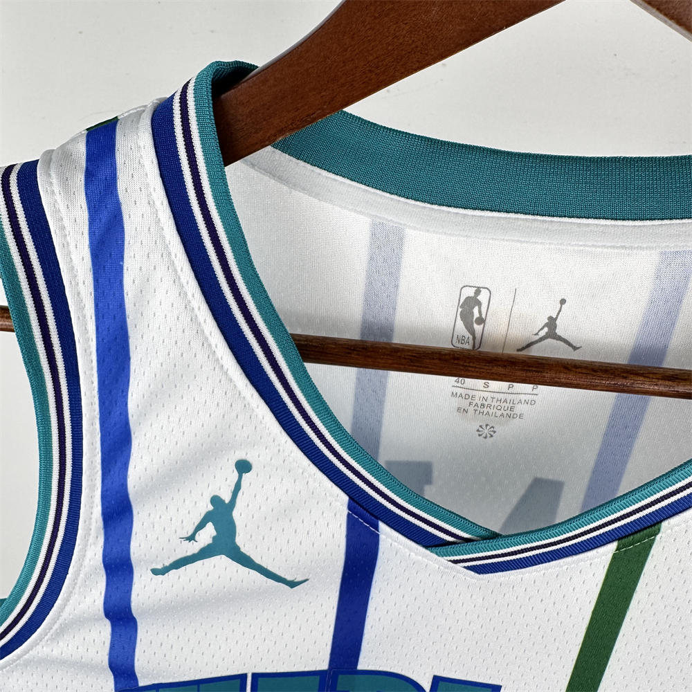 NBA Charlotte Hornets BALL#1 2019 Jordan Brand White Statement Edition Swingman Jersey S-XXL