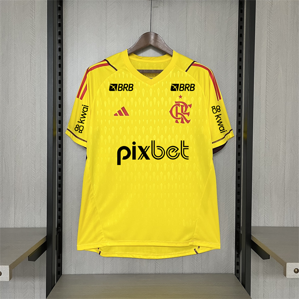 24/25 Flamengo Limited Edition Goalkeeper Yellow Jersey Fan Version