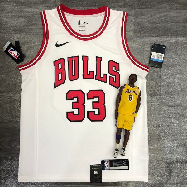 NBA Chicago Bulls Round neck White Jersey PIPPEN#33 S-XXL