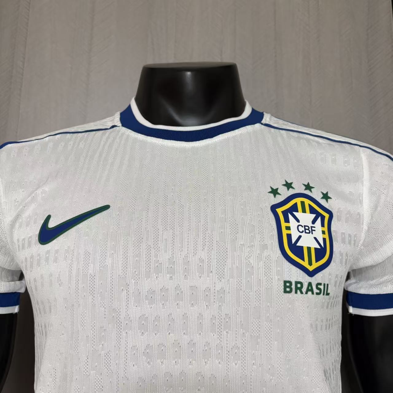 Retro Brazil 1998 White Jersey Player Version