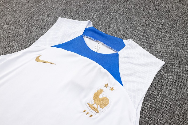 24/25 France White Training Set Shirt and Shorts