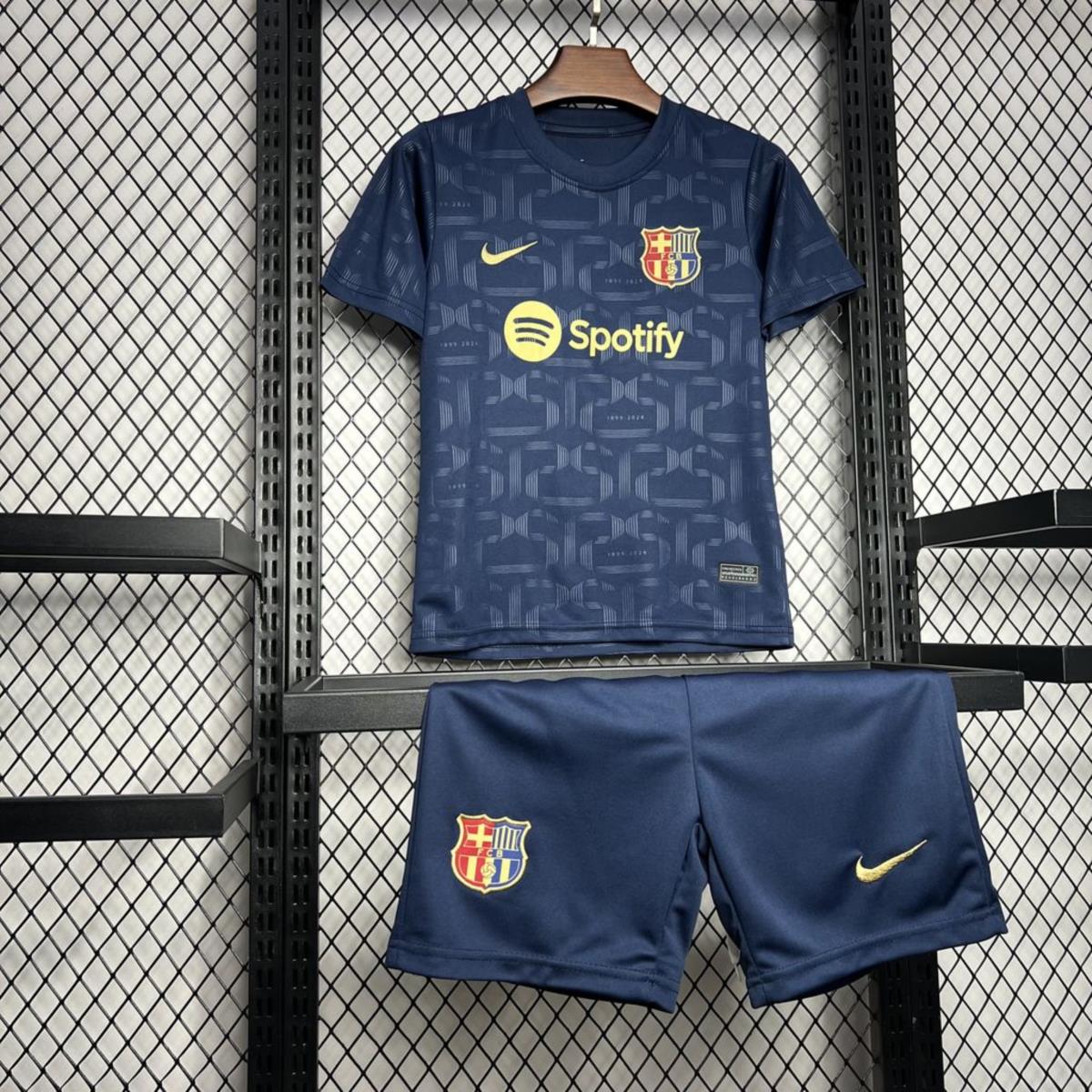 24/25 Kids Barcelona 125th Anniversary Edition jersey Kid Kits Size 16-28