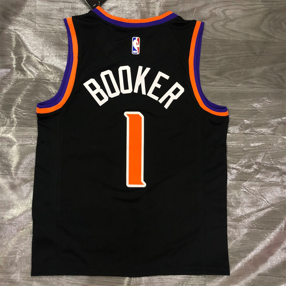 NBA Phoenix Suns V-Neck Black jersey BOOKER#1 S-XXL