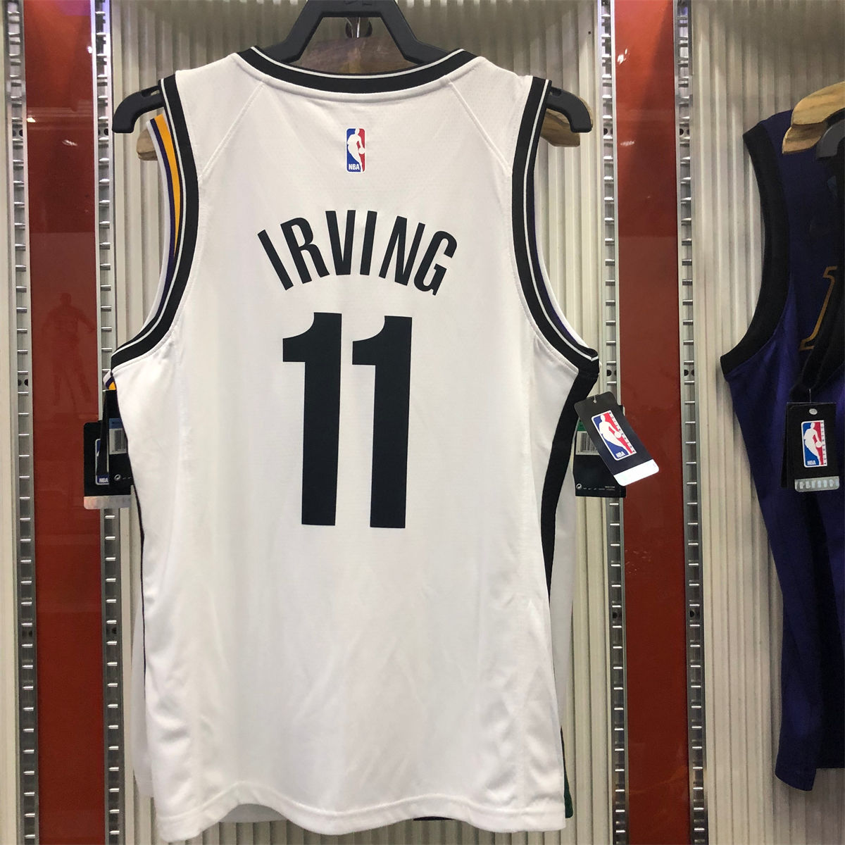 NBA Brooklyn Nets V neck White Jersey IRVING#11 S-XXL