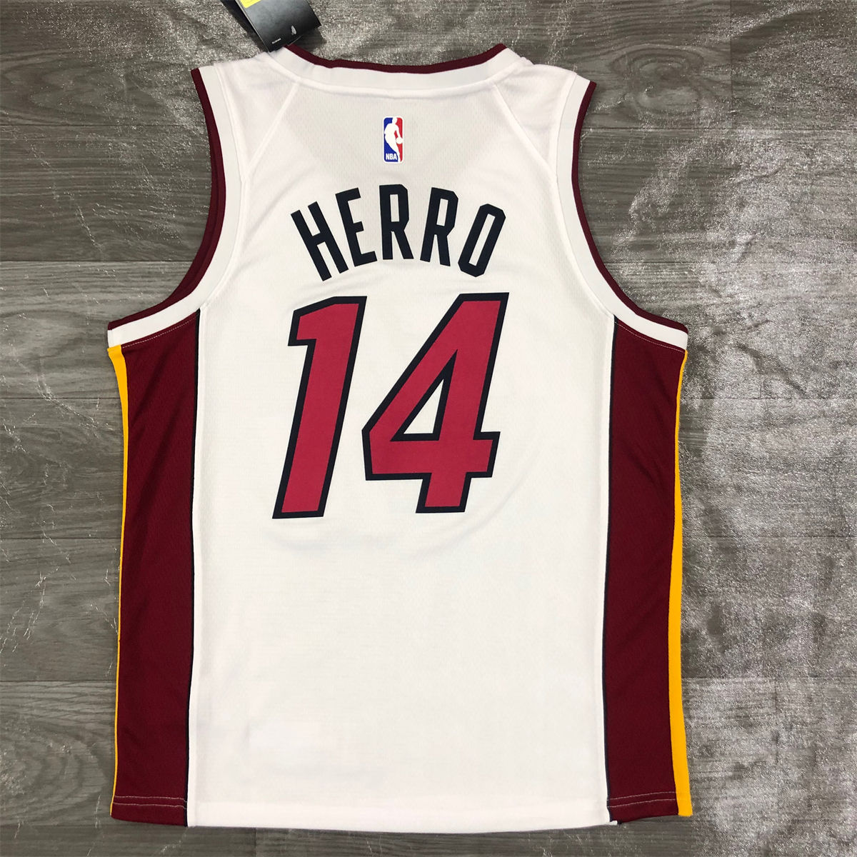 NBA Miami Hearts V-Neck White Jersey HERRO#14 S-XXL
