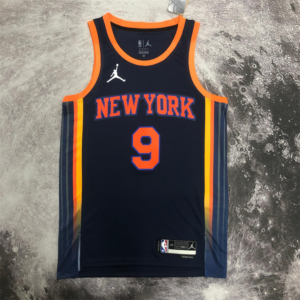 NBA New York Knicks V-Neck JORDAN Edition Black jersey BARRETT#9 S-XXL