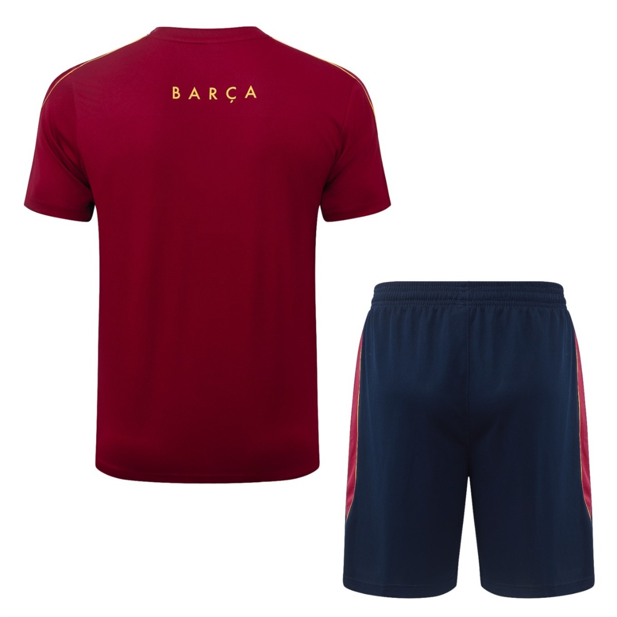 2026 Barcelona Maroon Training Set Shirt and Shorts